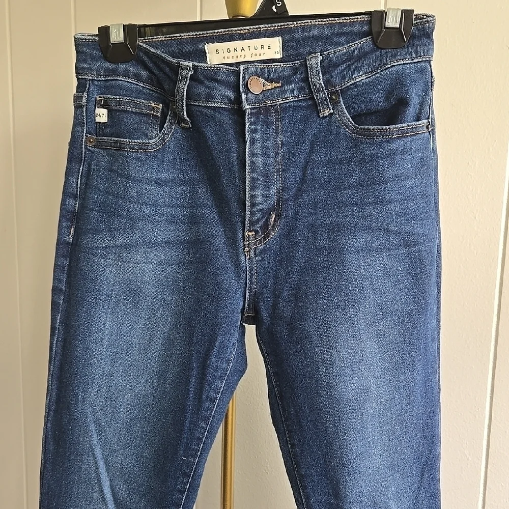 Signature Twenty Four Dark Blue Skinny Jeans